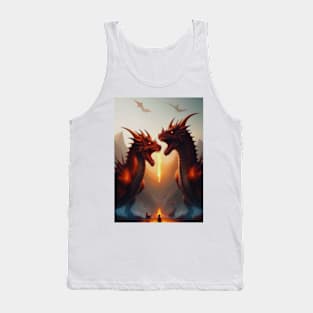 Dueling Dragons Tank Top